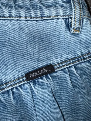Rolla's High-Waist Pleated Denim Mini Skirt thumbnail 5