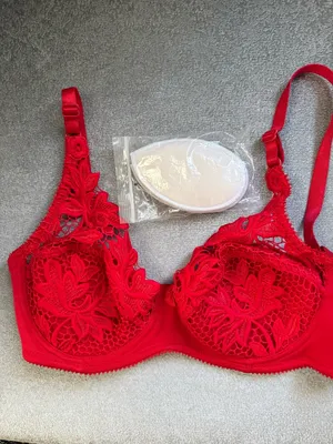 Red Lace Underwire Bra - Women Intimates & Sleepwear34/75 thumbnail 6