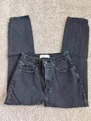 Abercrombie & Fitch The Mom High-Rise Denim Jeans thumbnail 3