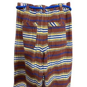 Free People Preppy Plaid Pull On Trousers Pants Flannel Brown/Blue‎ Size Medium thumbnail 4