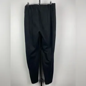 Zara Basic Black Faux Suede Tapered Ankle Zip Mid Rise Elastic‎ Waist Leggings thumbnail 4