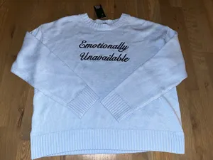 NWT Wild Fable Emotionally Unavailable Sweater Light Blue XXL thumbnail 2
