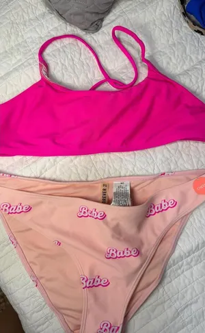 Forever 21 Pink "babe" bikini Two Piece Bikini thumbnail 1