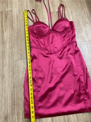 Aqua Hot Pink Strappy Mini Dress thumbnail 6