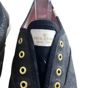 Keds x Kate Spade Glitter Sneakers Black Size 5M Champion Coquette Party thumbnail 5