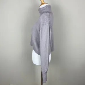 Wilfred Aritzia Sweater Small Cropped Turtleneck Merino Wool‎ Ribbed Pullover S thumbnail 8