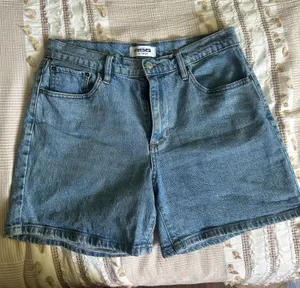 RSQ denim midi shorts thumbnail 1