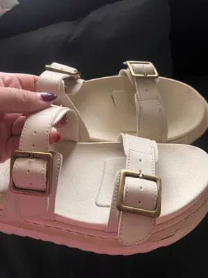 Ava & Ever White cream coastal summer buckle platform sandals city style boho thumbnail 7