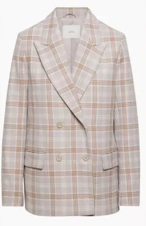 ARITZIA WILFRED Purple Plaid Destiny‎ Blazer Size 0 thumbnail 1