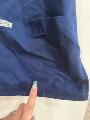 Grey's Anatomy Navy Medical Scrub Top by Barco thumbnail 5