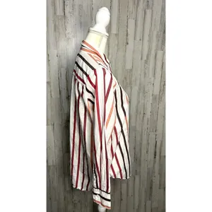 Madewell Women's XS‎ Striped Button-Up Shirt Long Sleeve Casual Relaxed Fit thumbnail 7