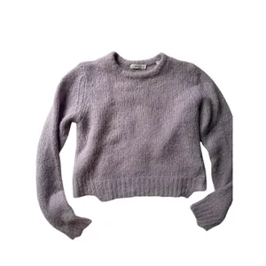 A.L.C. Alpaca Blend Sweater Small Petite Lavender Purple Cropped thumbnail 7