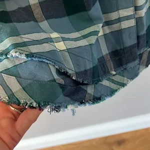 Free People | Loveland Plaid‎ Frayed Hem Shirt *NWT xs thumbnail 6