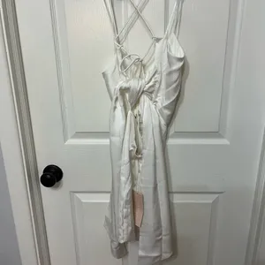 NWT Keepsake the label‎ Shine mini dress oyster white size extra small thumbnail 6