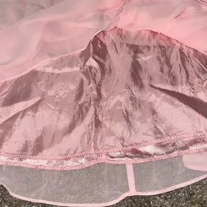 Pink Chiffon Strapless Dress Sz 2 thumbnail 5