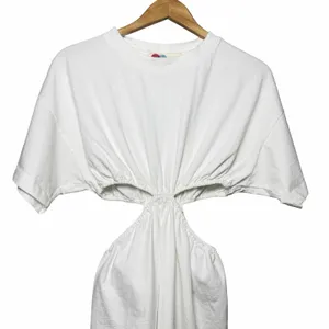 Free People FP Beach Women's XS Dandelion Mini‎ Dress Cutout White Short Sleeve Euro Summer thumbnail 4