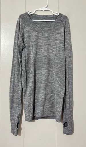 Lululemon Swiftly Tech Long Sleeve Shirt Gray Size 4 Running Athletic thumbnail 1
