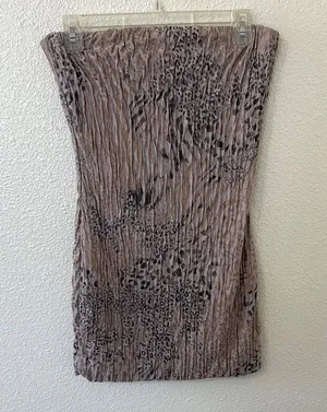 Windsor Animal Print Strapless Mini Dress thumbnail 1