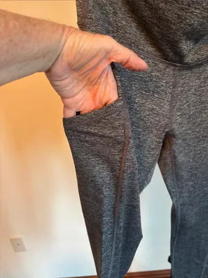 aerie Heather Charcoal Gray High-Rise Pocket Leggings thumbnail 4