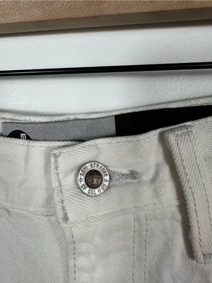 Levi’s SilverTab Mom Shorts White High Rise Denim Jean Shorts 28 100%‎ cotton thumbnail 6