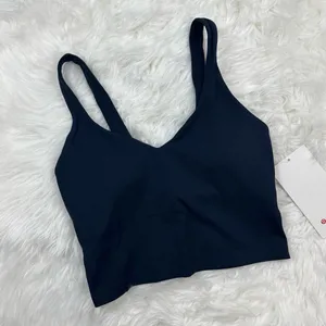 Lululemon Align Cropped Tank Top True Navy Size 4 W1DUVS thumbnail 3