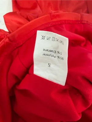 Satin Square-Neck Red Mini Dress with Ruffle Hem thumbnail 6