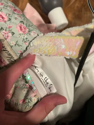 Lucy in the Sky White Homecoming Dress Sequin thumbnail 6