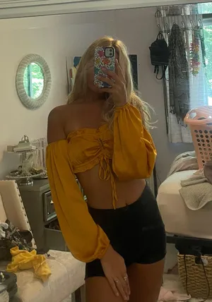 Silk Crop Off The Shoulder Blouse thumbnail 1