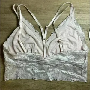 Aerie lace bralette light pink sz XL thumbnail 2