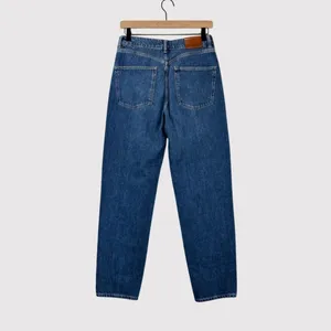 Massimo Dutti Womens Jeans Blue Denim Relaxed Fit Tapered High Rise Y2K Size 6 thumbnail 2