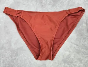 Orange Rust Copper Brown Cheeky Medium‎ Bikini Bottom Swimwear M thumbnail 1