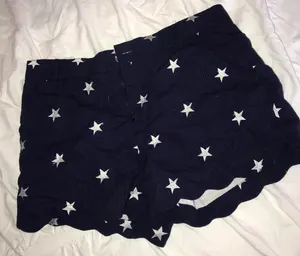 Navy Star Scalloped Shorts thumbnail 1