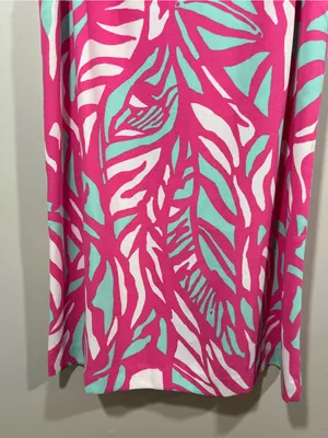 Lilly Pulitzer Sabrina Pink & White Sleeveless Shift Dress Size Medium thumbnail 3