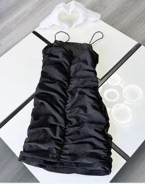 🖤 ✨ Sparkly Black Ruched Mini Bodycon Dress | Size S ✨🖤🎀 thumbnail 7