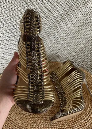 Steve Madden Margo Heel Gladiator Snake Sandals thumbnail 4