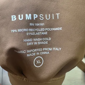 Bumpsuit The‎ Eddie swim top chestnut maternity swim top bathing suit XL brown thumbnail 9