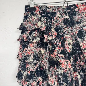 Isabel Marant Etoile Blue Pink Floral Silk Mini Skirt Womens 4 Coquette Romantic thumbnail 8