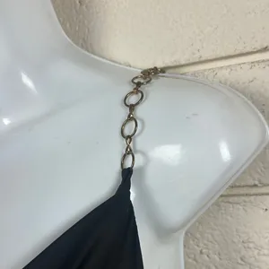 Princess Polly Mia black bodysuit with chain straps size 6 thumbnail 3