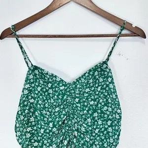 Lulus Bright Green Rouched Mini Dress Spaghetti Straps Bachelorette‎ Party thumbnail 2