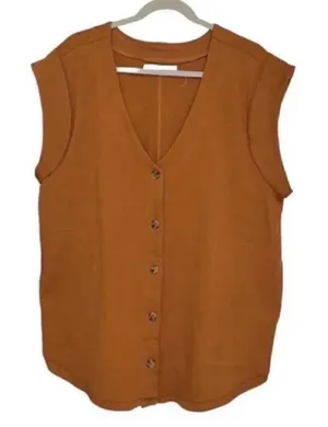 Free-people Tan/Brown Sleeveless Top(Size Small) thumbnail 1