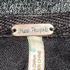 Free People Jacket Womens Size XS Dark‎ Gray Slouchy Pea Coat Anorak Linen Blend thumbnail 9