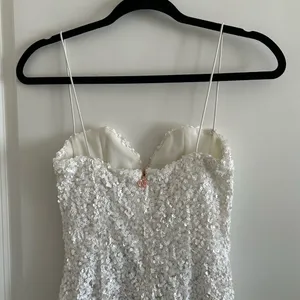Nookie Confetti Sequin Mini White Bodycon Dress thumbnail 10