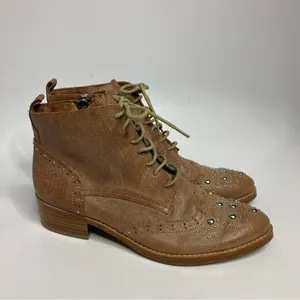 Donald J Pliner Nickki studded ankle riding‎ boots lace up boots size 6 thumbnail 2