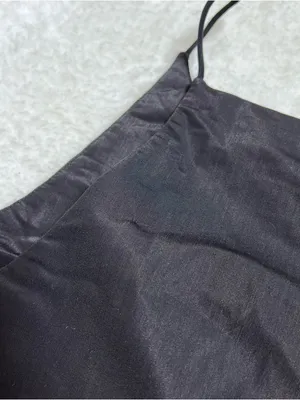 Zara Black Satin Halter Strappy Crop Top Medium thumbnail 10