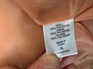 New York & Company Quilted Puffer Vest Womens XL Peach Blush Zip Stand Collar thumbnail 4