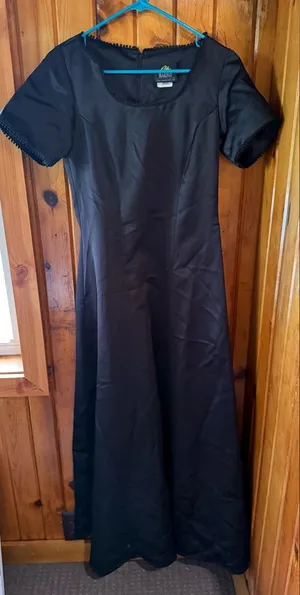 Elegant Black Evening Dress‎ Stage accents Dress size 10 thumbnail 1