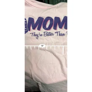 Pink Moms Theyre Better Than Dads Retro Graphic Glitter T-Shirt Large 12/14 thumbnail 5