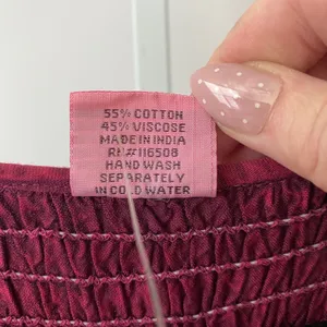 Fashion Terminal Cotton Boho Lagenlook Fairy Peasant Maxi Dress OS Burgundy thumbnail 5