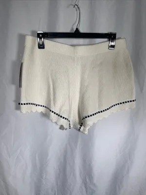Wild Fable Womens Cream Lace Trim Micro Shorts Large New thumbnail 6