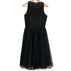 Unique Vintage Womens Sz Medium Tulle Swing Dress Knee Length Mesh Occasion thumbnail 2